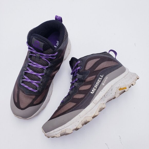 Merrell Womens 8.5 Womens Moab Speed Mid GTX Hiking Boot Mid J067760 - Picture 1 of 10